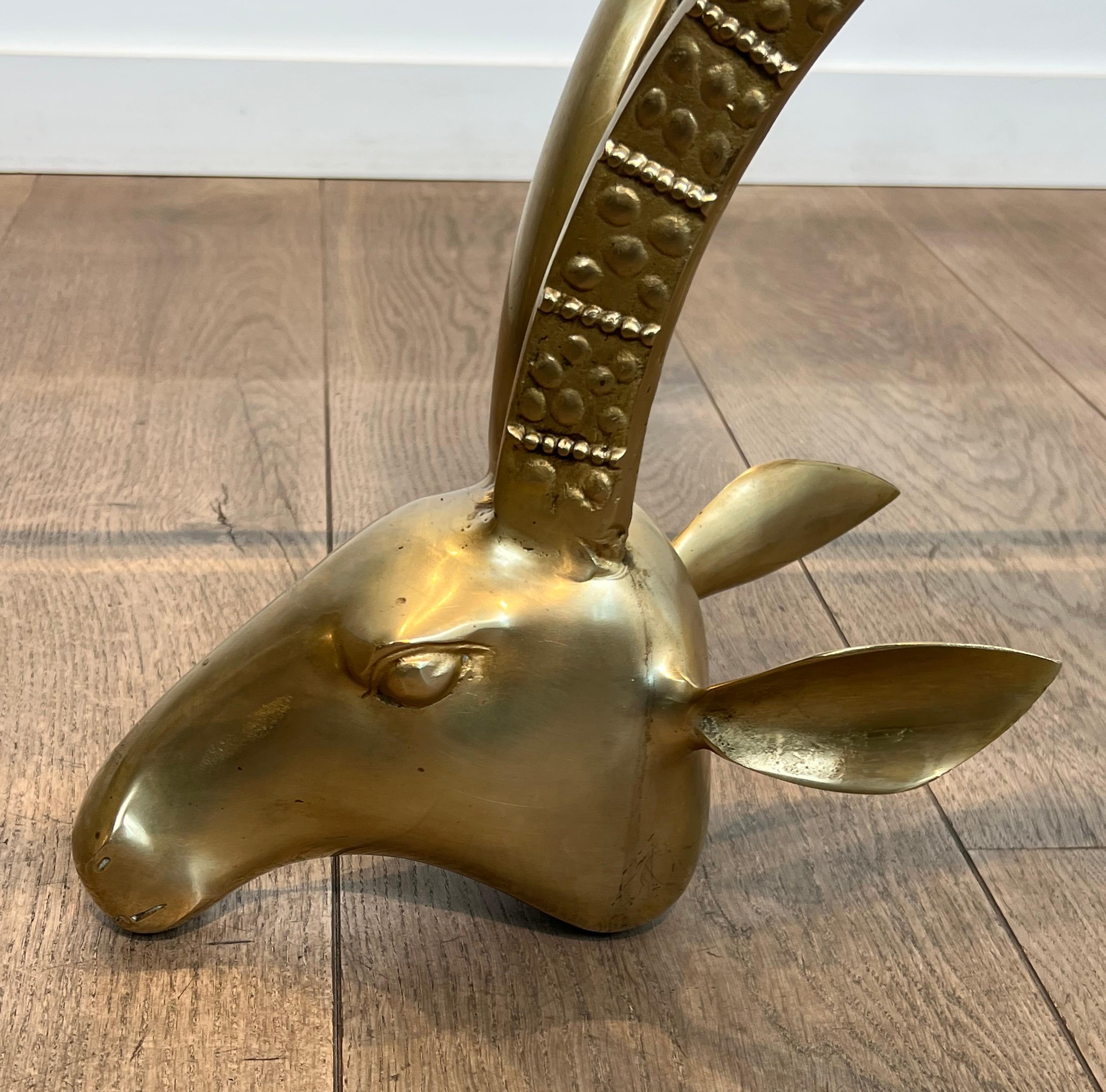 Table basse en laiton Ibex par Alain Chervet en vente 11