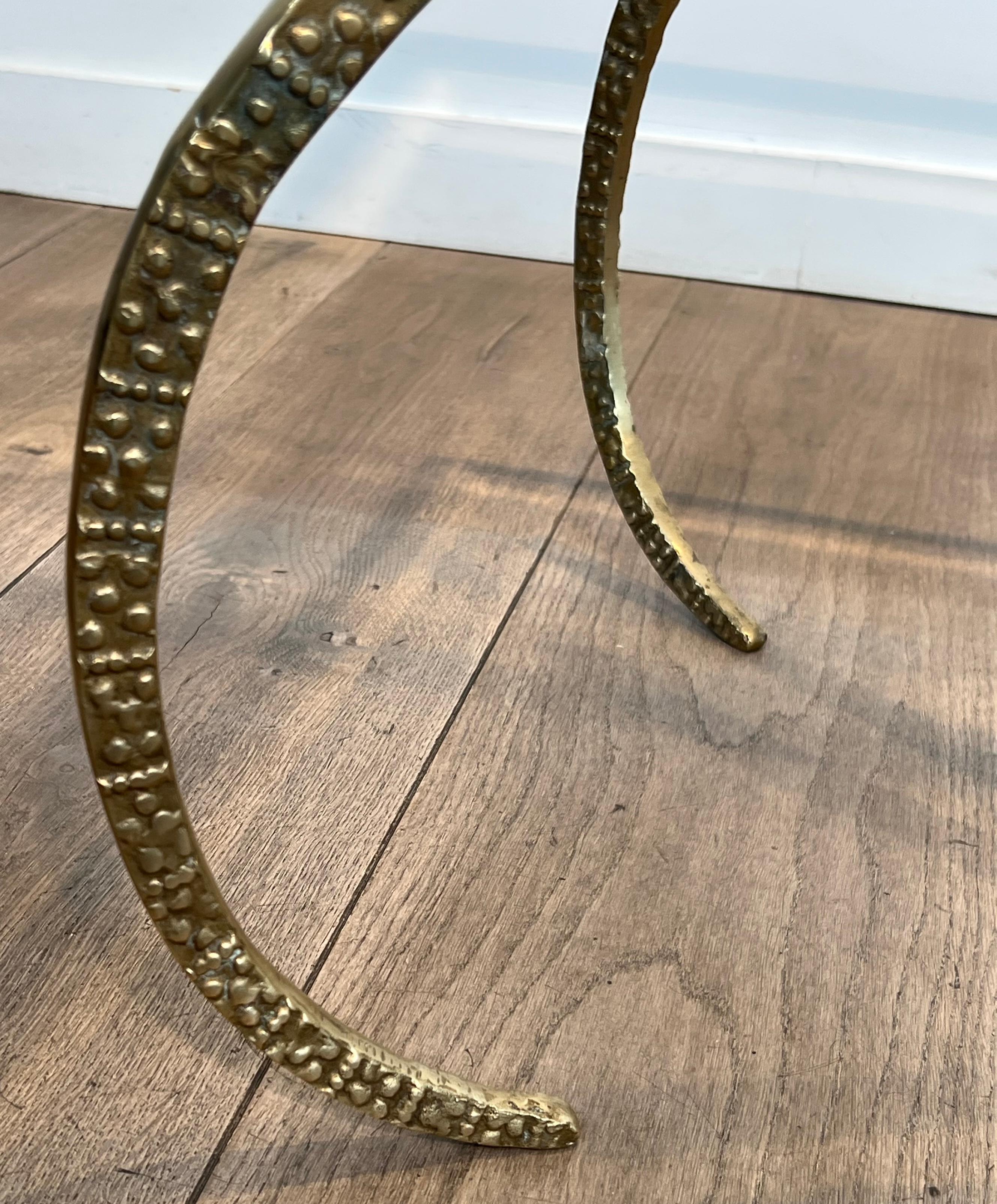 Fin du 20e siècle Table basse en laiton Ibex par Alain Chervet en vente