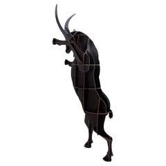 Almacenamiento mural "Ibex" Fausto Negro Cepillado de Ibride - Benoit Convers - Francia