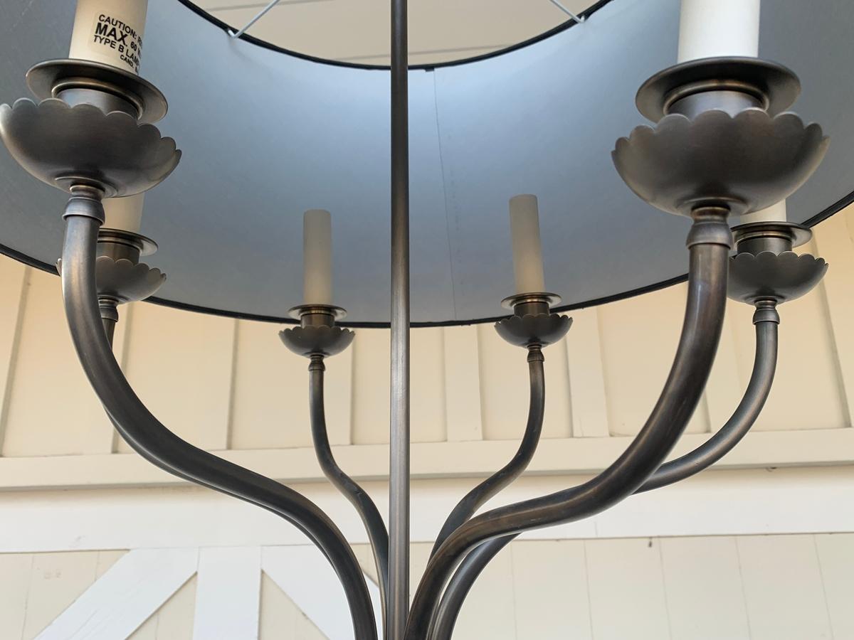 Ibex Chandelier in Burnished Nickel by Remains Lighting In Good Condition In Los Angeles, CA