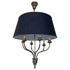 Ibex Chandelier in Burnished Nickel by Remains Lighting