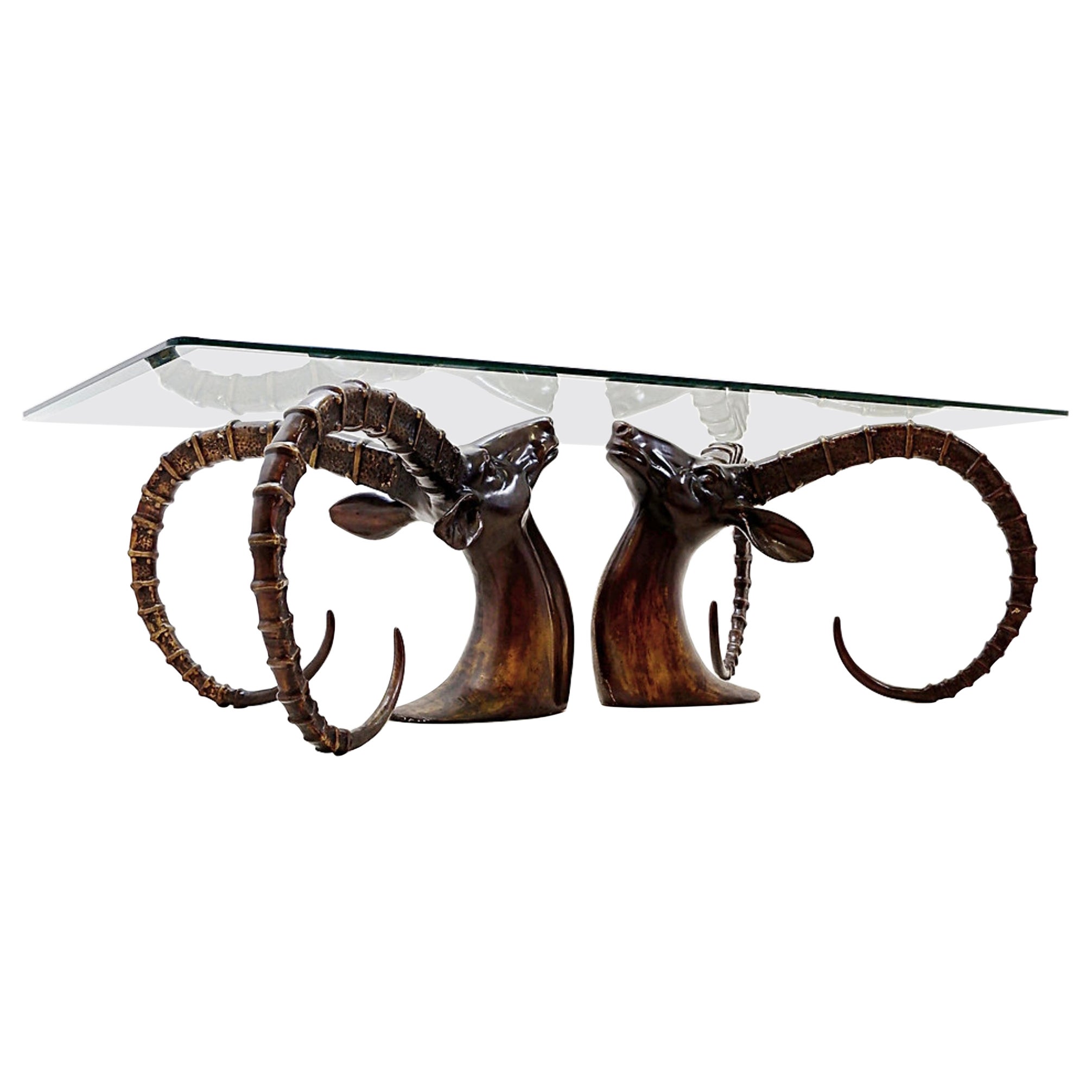 Mesa de centro "Ibex" al estilo de Alain Chervet - Años 70 en venta