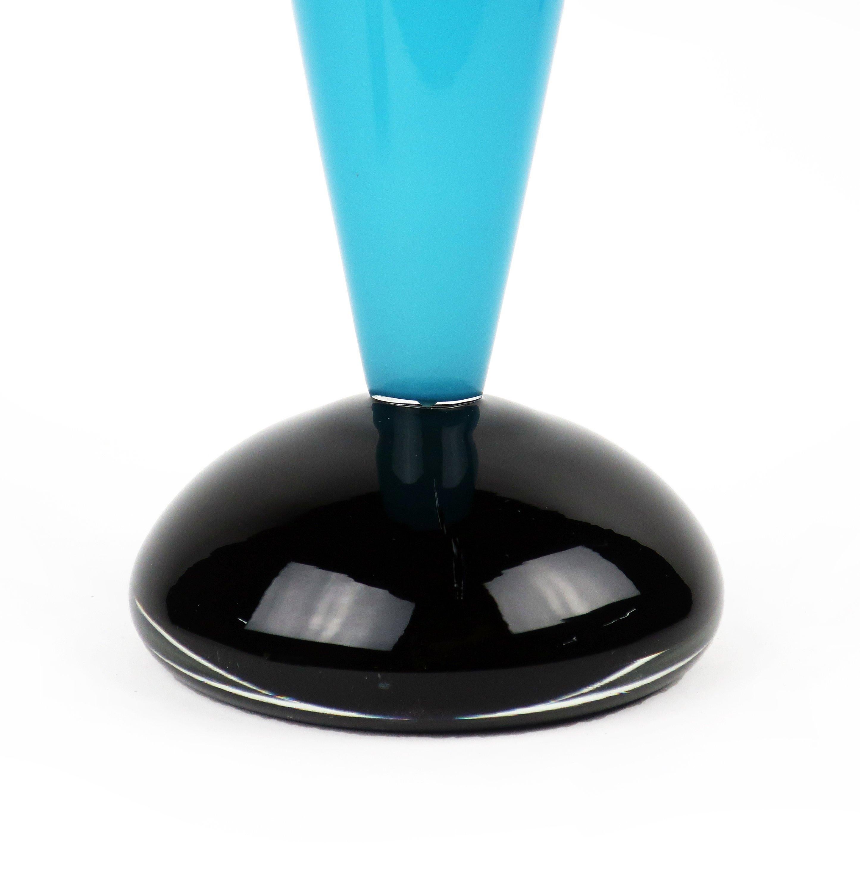 20th Century IBEX Postmodern Art Glass Vase