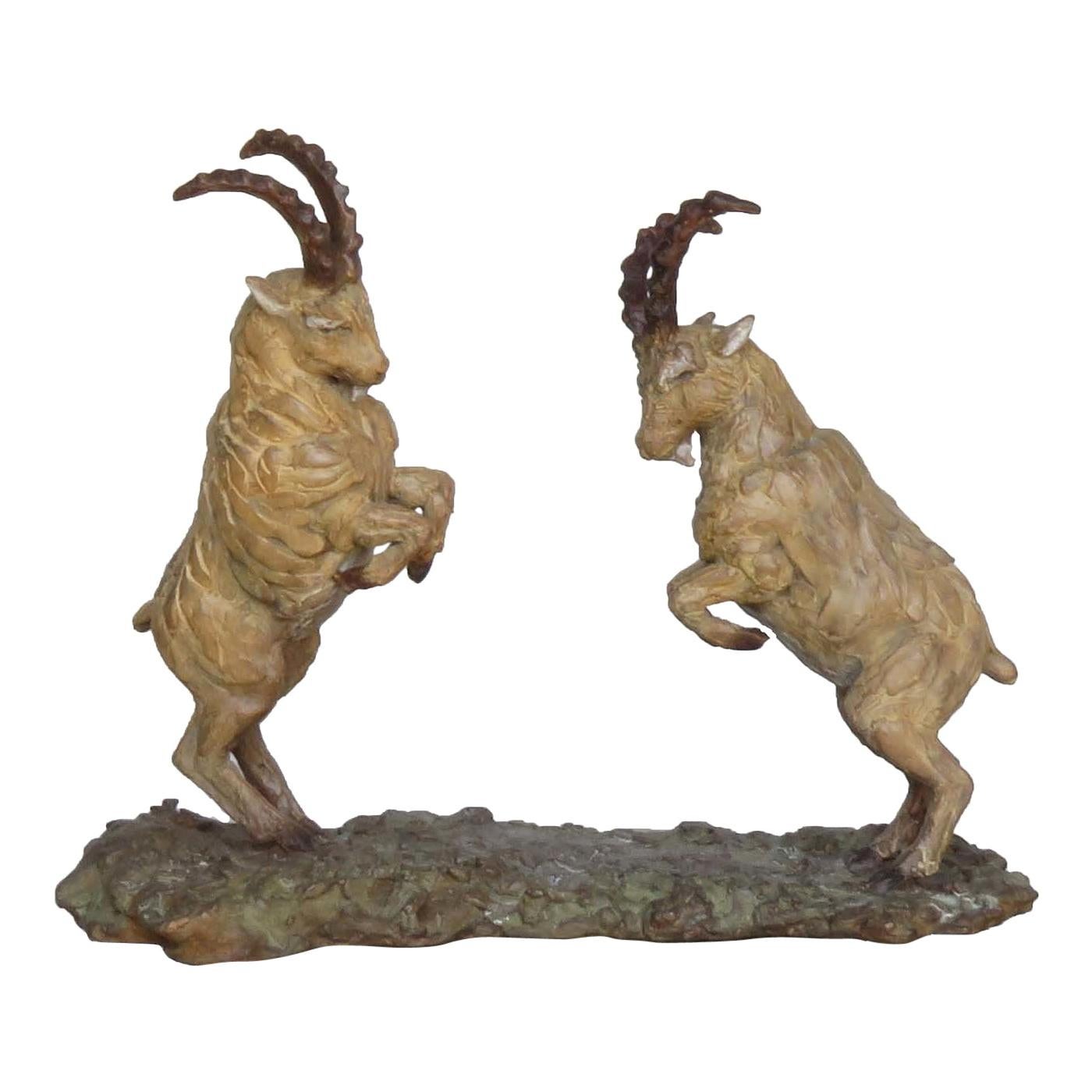 Ibex Rutting Sculpture