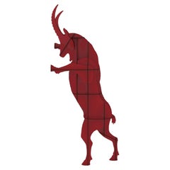 Meuble de rangement mural Ibex rouge FAUSTO