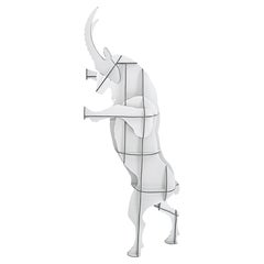 Meuble de rangement mural Ibex blanc FAUSTO