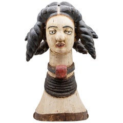 Ibibio Carved Bust of Woman from Nigeria