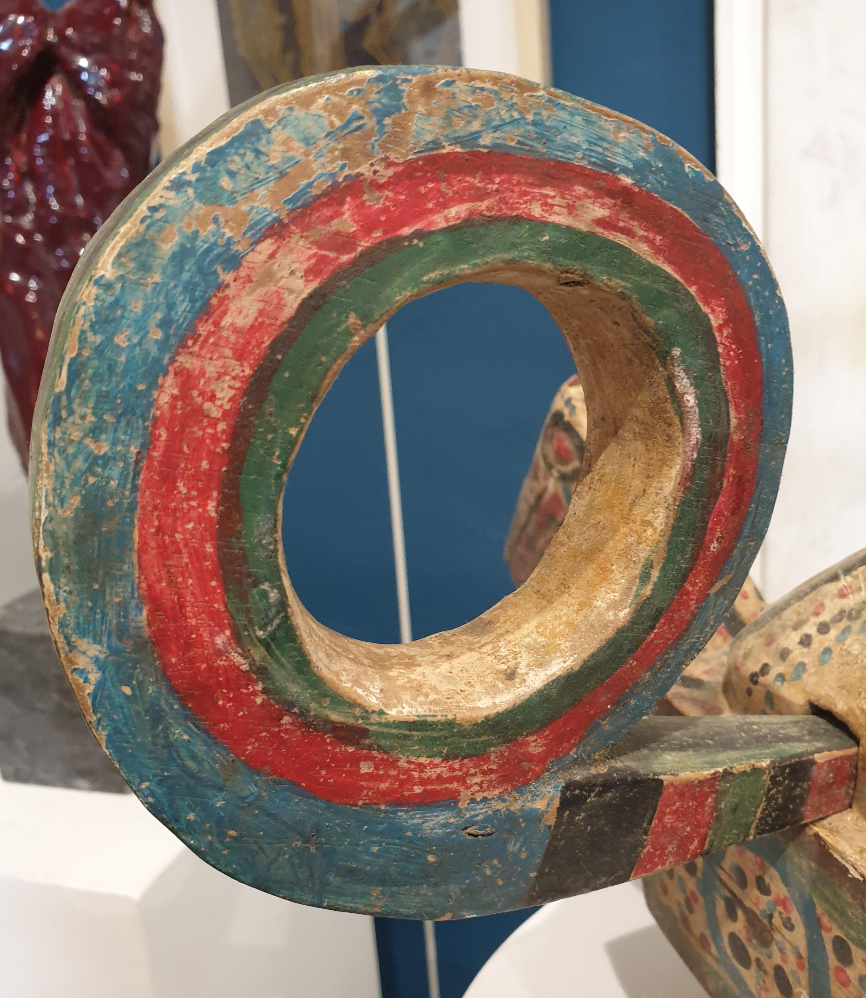 Kalao (Great Hornbill) Ibibio Wooden Sculpture, Nigeria. For Sale 3