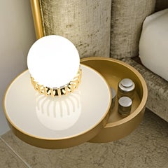 Ibisco Channeled Sage-Green Fabric Double Bed by Black Tie