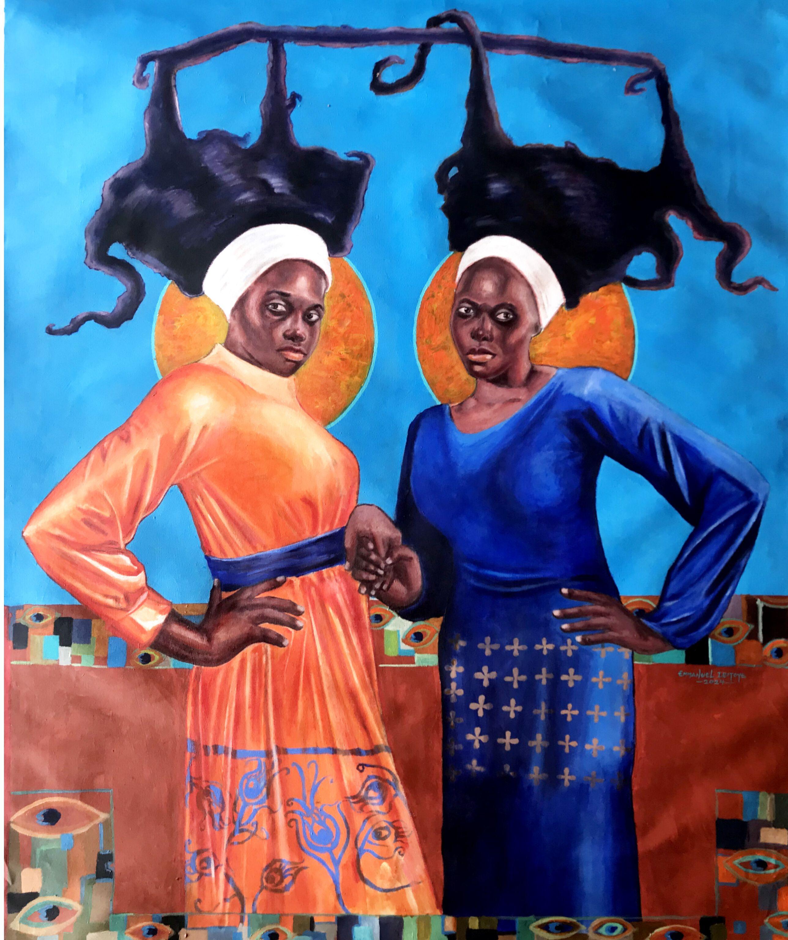 Matchless Bond - 21st Century, Contemporary, Figurative, Women, Love, Fashion