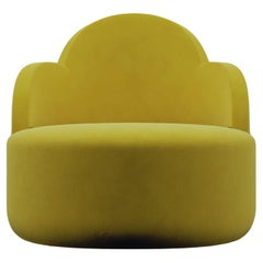 IBIZA Velvet Chair in Yellow by Alexandre Ligios, REP by Tuleste Factory