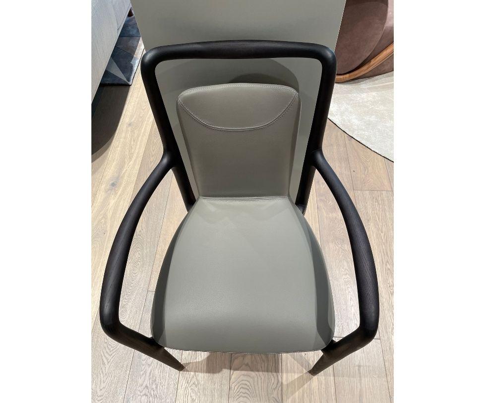 Italian Ibla Leather Chair Giorgetti Designed By Roberto Lazzeroni