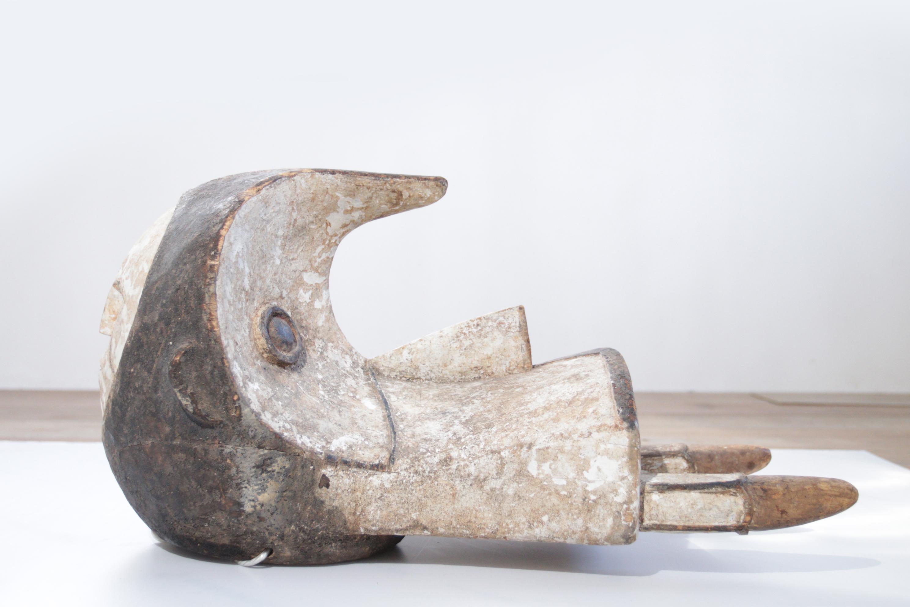 Wood Ibo-Izzi, Nigeria Old ‘Ogbodo Enyi’ Elephant Mask For Sale