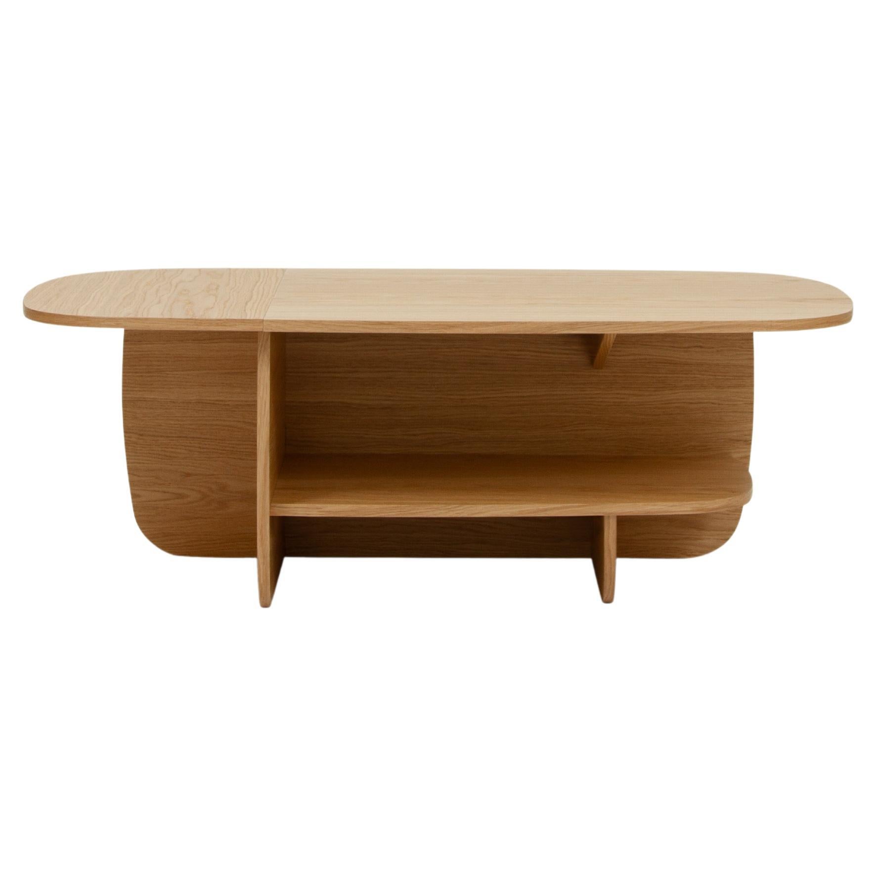 Ibon L coffee table with storage · Oak For Sale