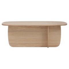 Ibon L coffee table with storage · White pigmented oak