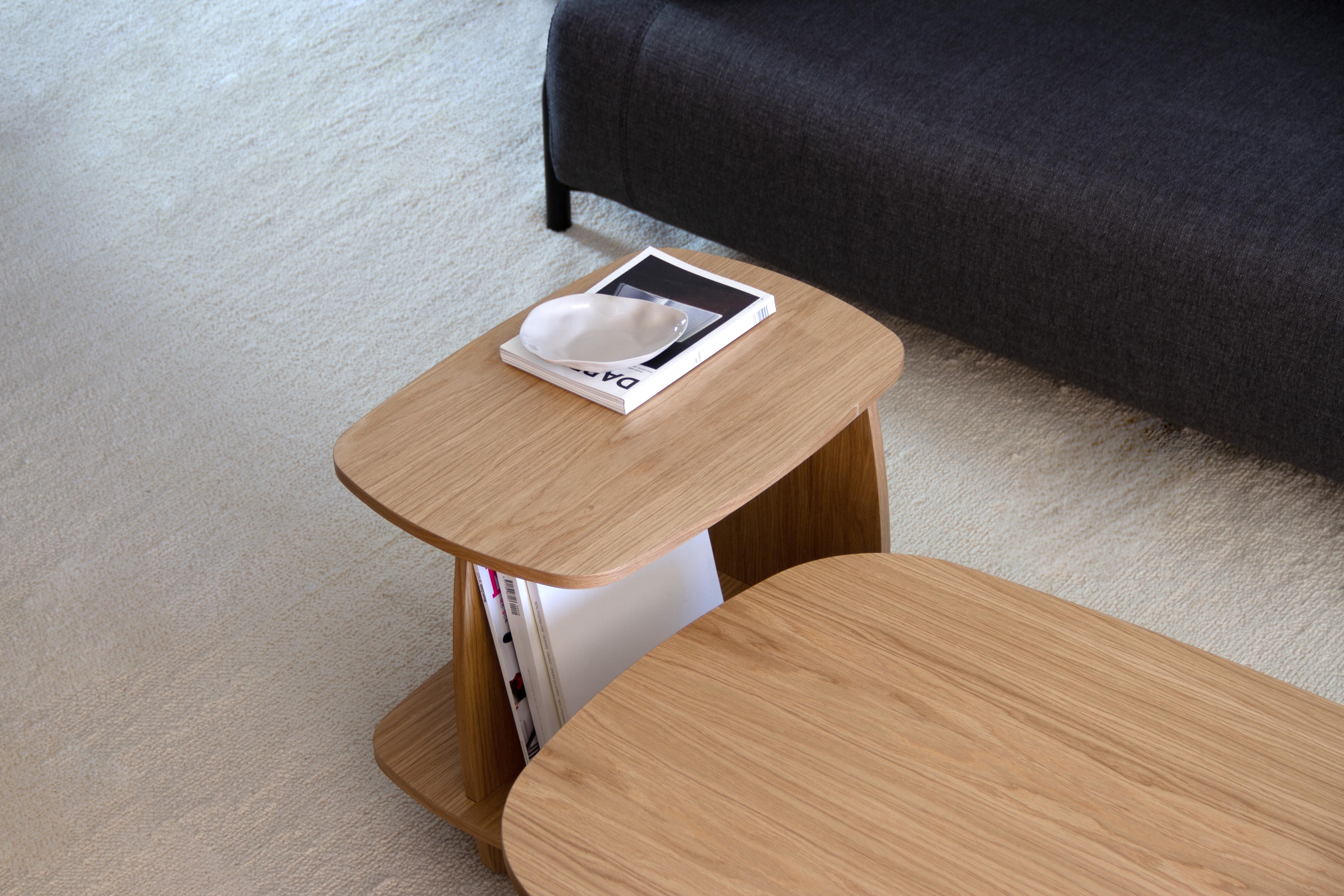 Ibon M side table with storage · Oak In New Condition For Sale In Madrid, Madrid