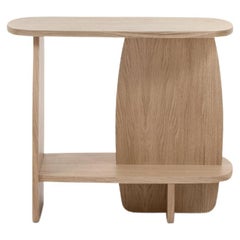 Ibon M side table with storage · White pigmented oak