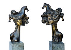 "Equine Spirit I" Bronze sculpture 14.5" x 6" inch by Ibrahim Abd Elmalak