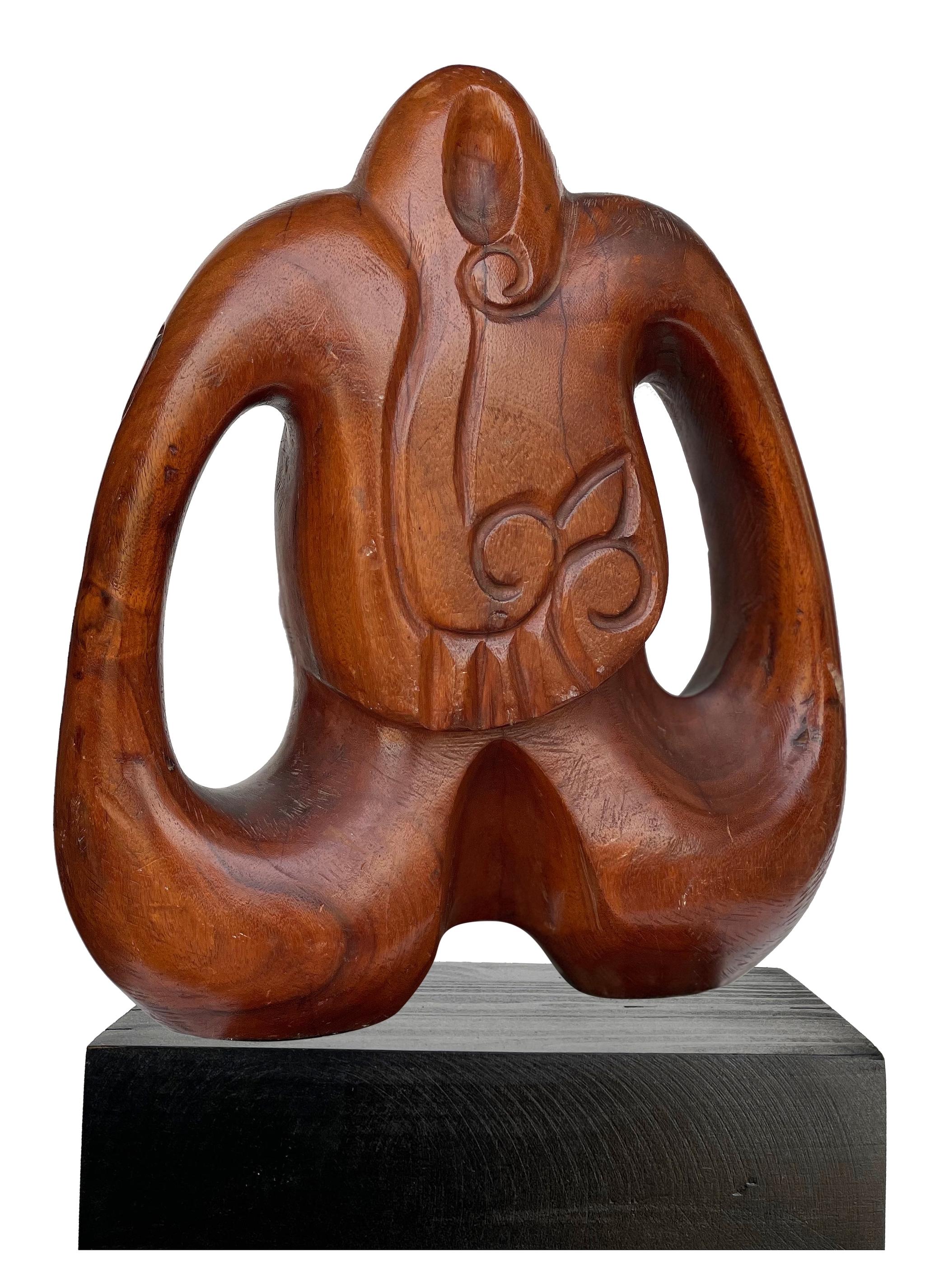 „Flower Maiden“ Holzskulptur 17