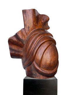 Escultura de madera "Corazón y Alma" 19" x 9" in by Ibrahim Abd Elmalak