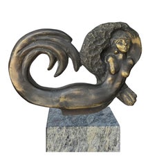 "Land & Sea" Bronze sculpture 16" x 14" inch by Ibrahim Abd Elmalak