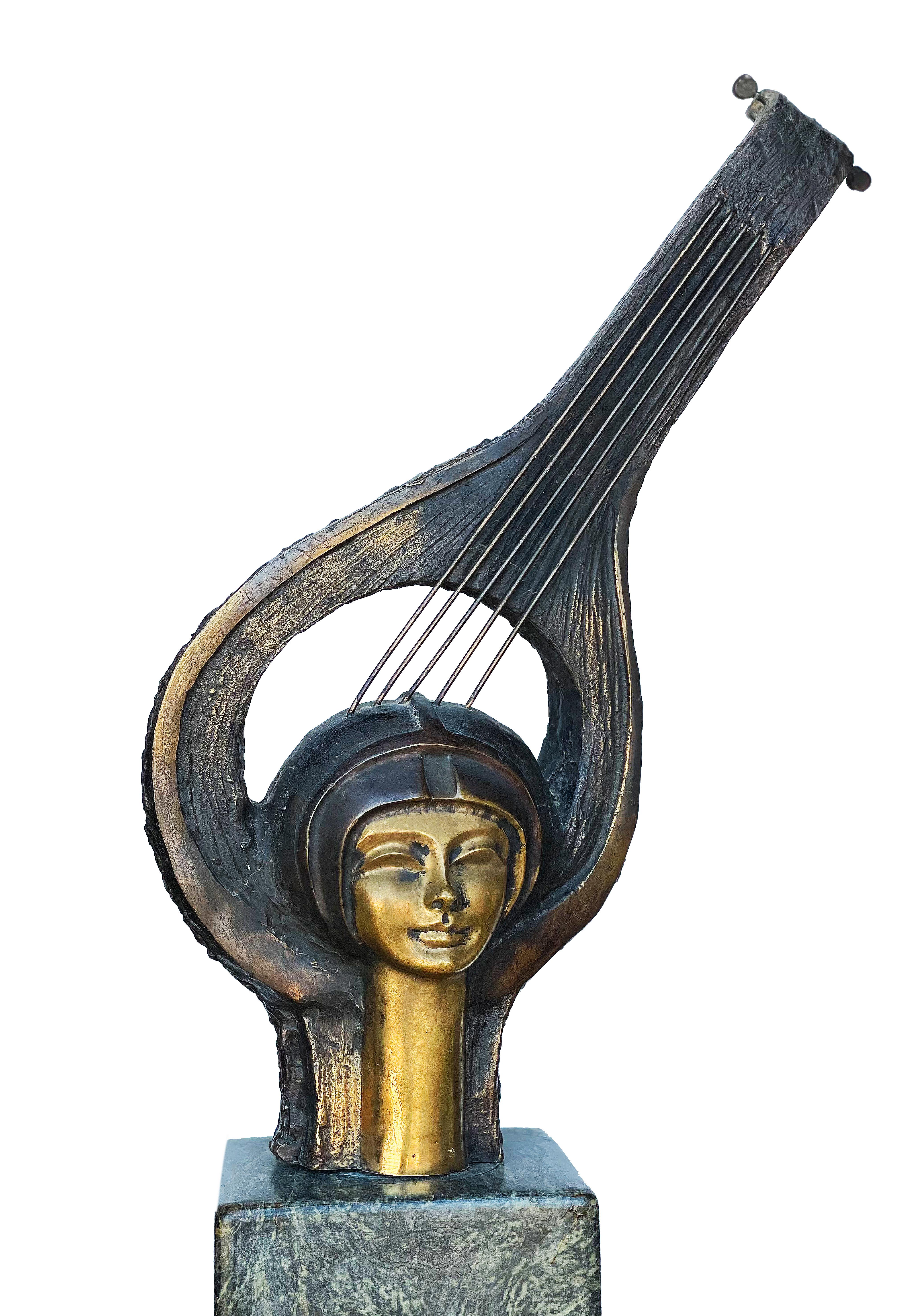 "Symphony I" Bronze sculpture 28" x 15" inch by Ibrahim Abd Elmalak