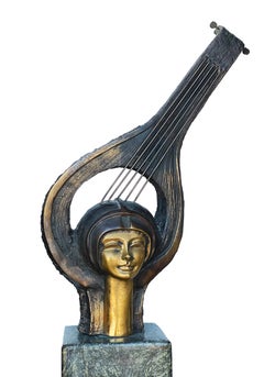 "Symphony I" Bronze sculpture 28" x 15" inch by Ibrahim Abd Elmalak