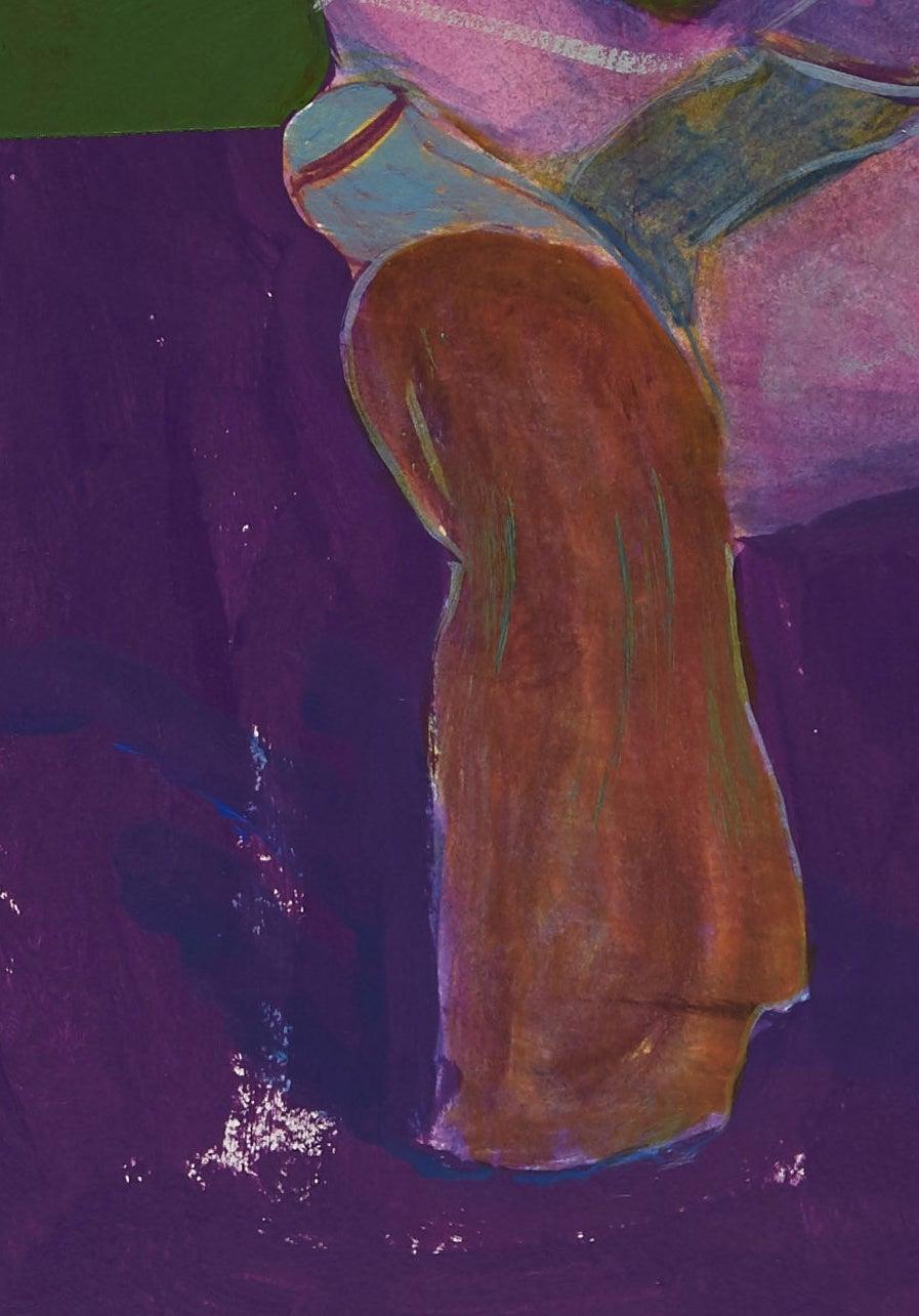 Si vous étiez un cheval 3 - peinture figurative contemporaine aux couleurs vives - Noir Figurative Painting par Ibrahim Abusitta