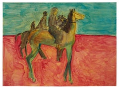 If You Were a Horse 5 - bright colourful contemporary figurative horse painting