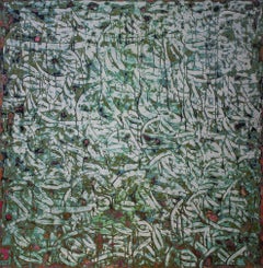 "Abstract Calligraphy" Painting 59" x 57" inch by Ibrahim Khatab