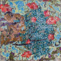 "Pomegranates" Painting 59" x 59" inch by Ibrahim Khatab