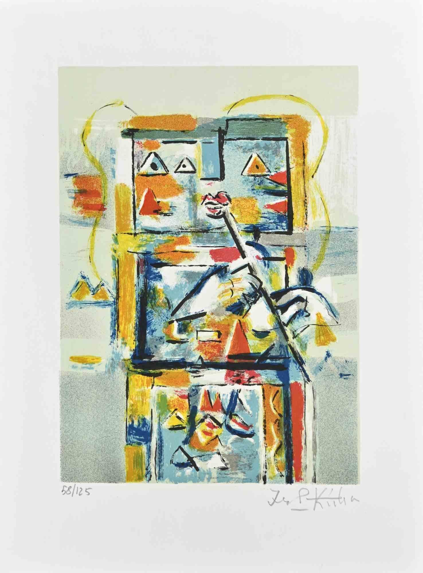 Robot is a Lithograph realized in the 1980s by Ibrahim Kodra.

Good conditions. Hand-signed.

Numbered. Edition,58/125.

The artwork is depicted through soft strokes in a well-balanced composition.