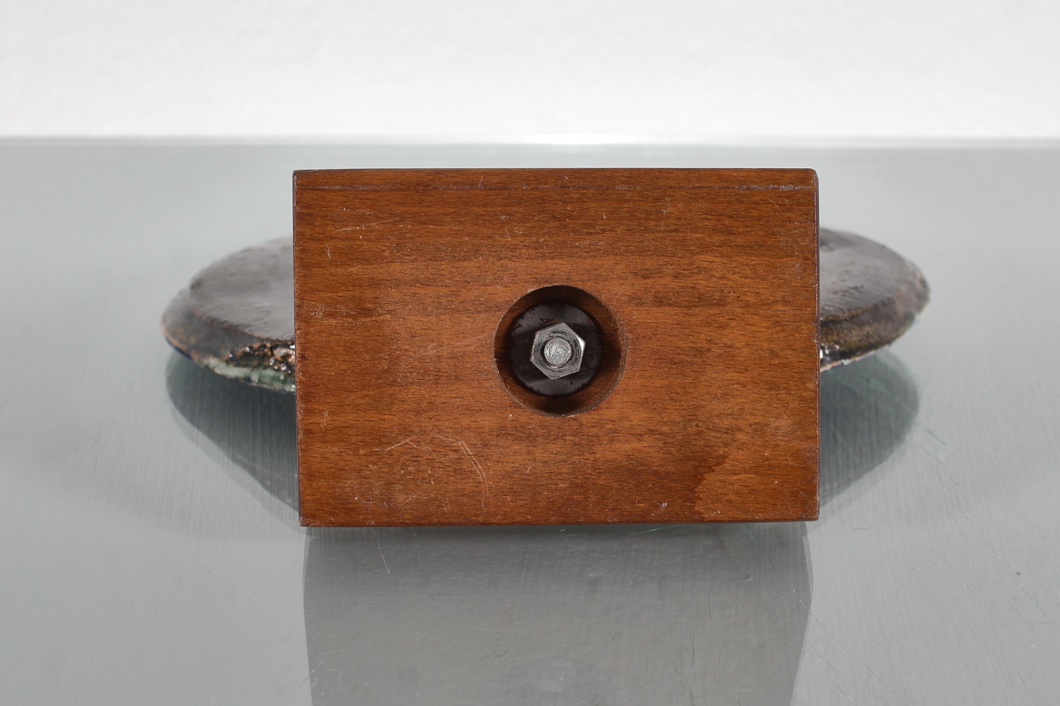 Ibrahim Kodra für Ceramiche Rossicone glänzende glasierte Keramikskulptur 70er Jahre Italien im Angebot 4