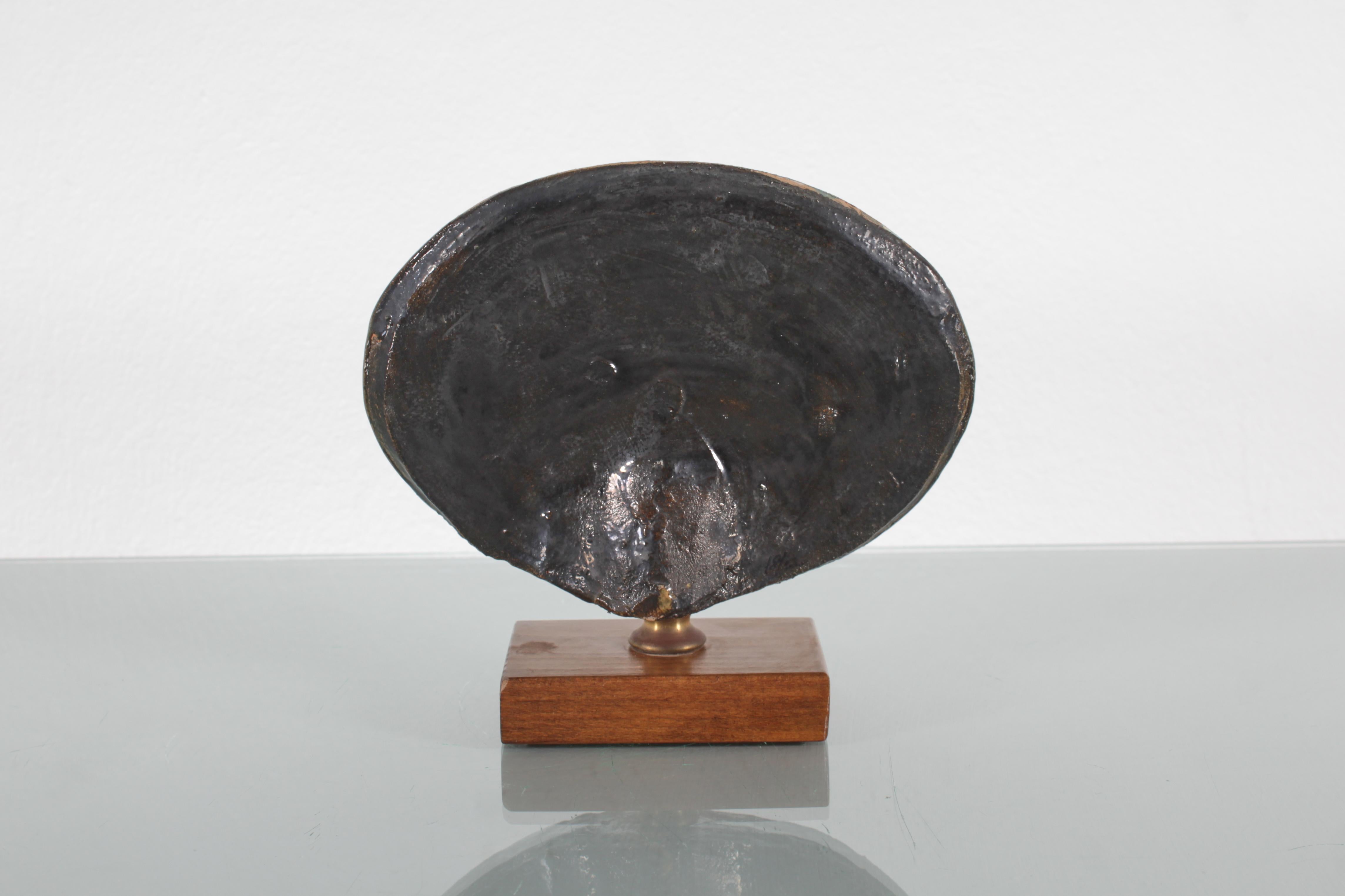 Ibrahim Kodra für Ceramiche Rossicone glänzende glasierte Keramikskulptur 70er Jahre Italien im Angebot 2
