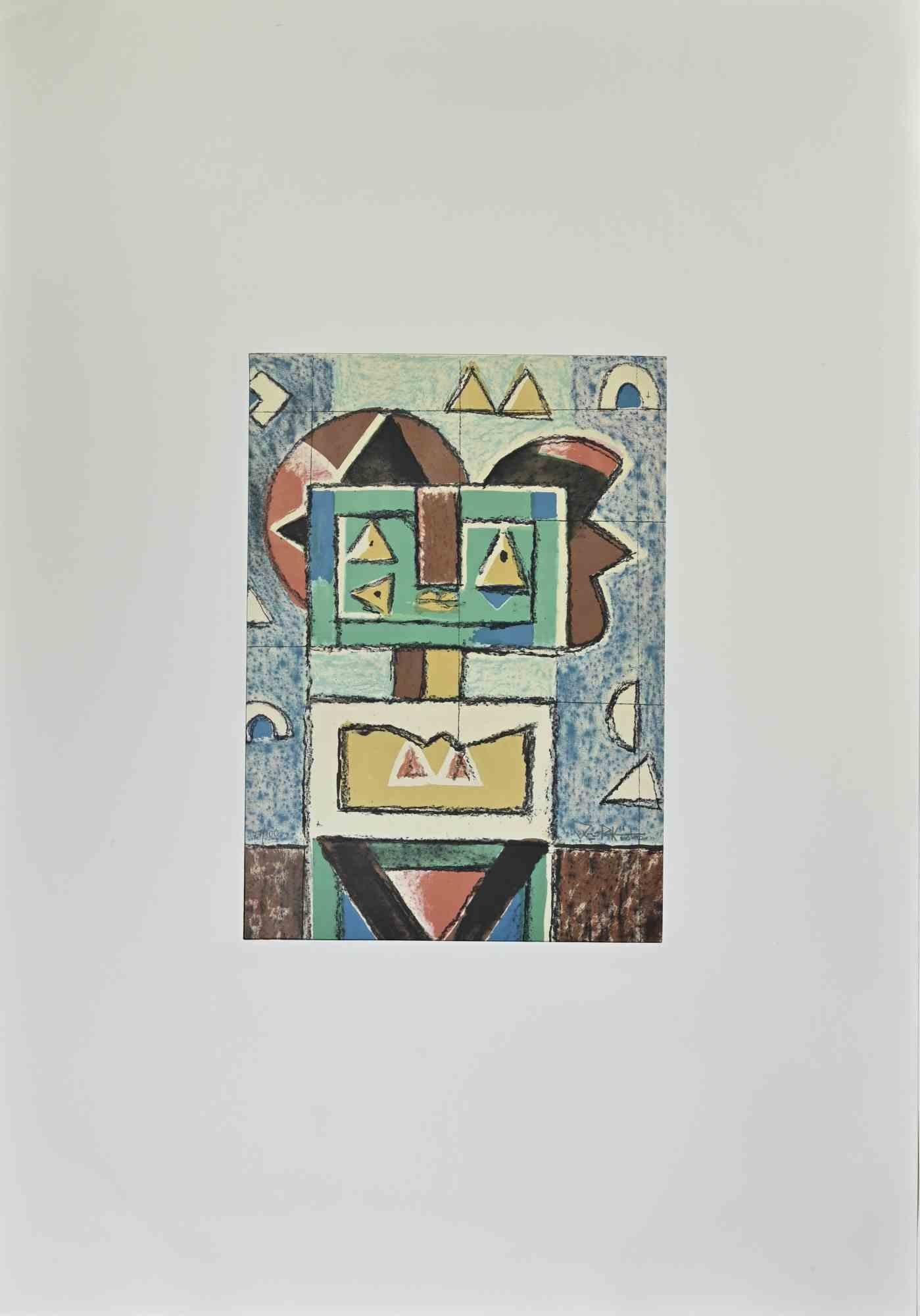 Composición es una litografía realizada por Ibrahim Kodra en 1973.

Edición de 100 ejemplares

Ibrahim Likmetaj Kodra (22 de abril de 1918 - 7 de febrero de 2006) fue un pintor albanés. En 1944 abrió su primer taller en Milán; en 1948 inauguró una