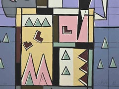 Joueur - Lithographie de Ibrahim Kodra - 1973