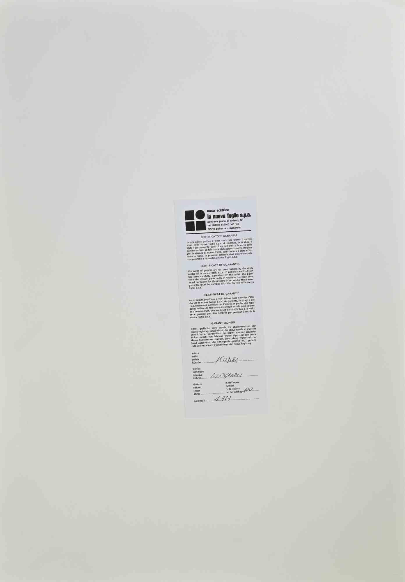 Jugador - Litografía de Ibrahim Kodra - 1973 en venta 2