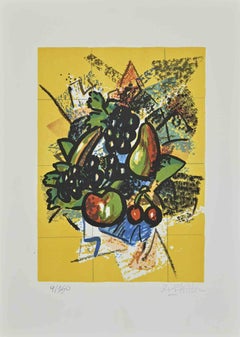Nature morte - Lithographie d'Ibrahim Kodra - Années 1980