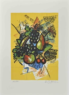 Still Life - Lithograph by Ibrahim Kodra - 1980s