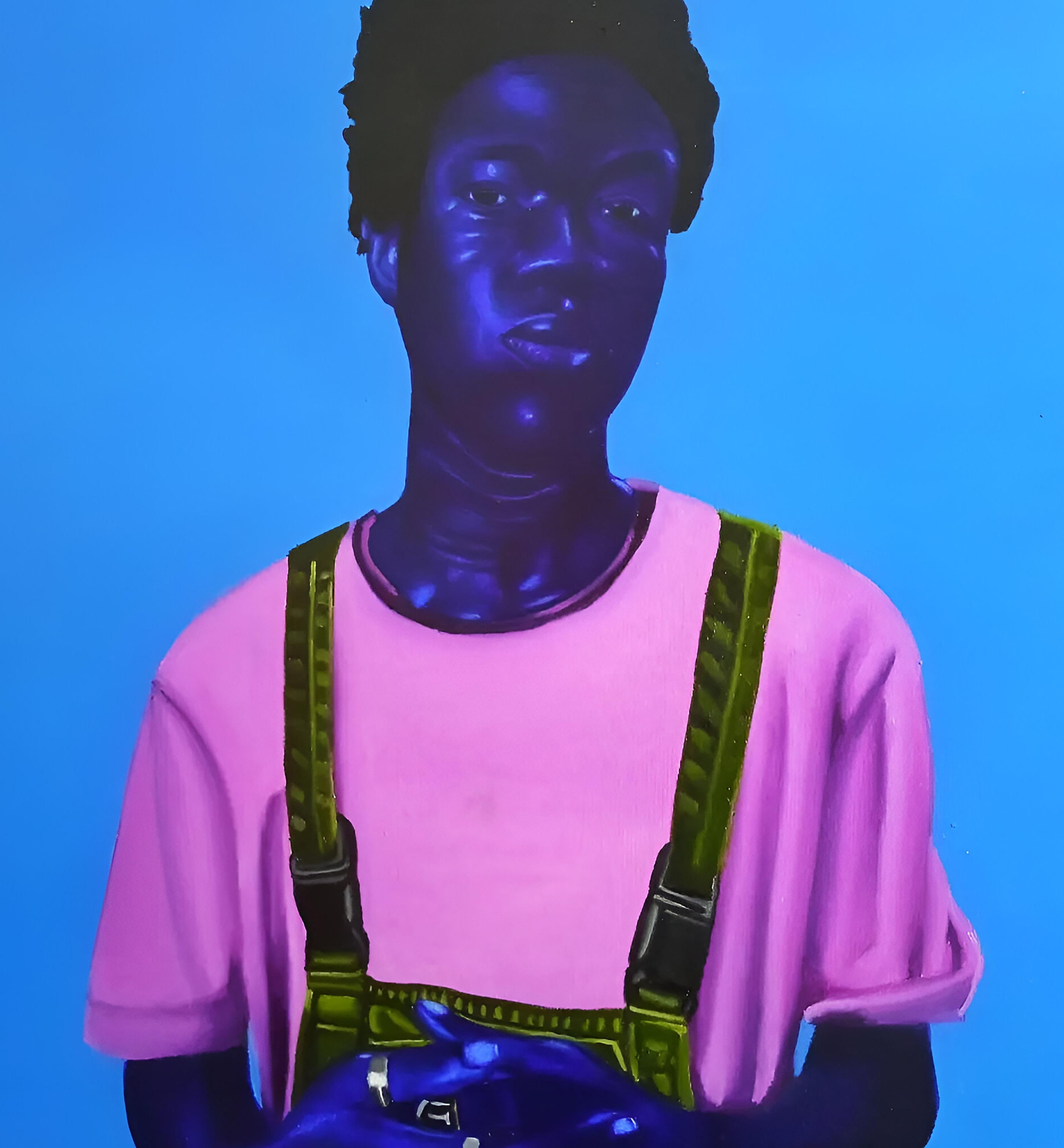 Gesto confiado - Siglo XXI, Contemporáneo, Retrato figurativo, África, Hombres en venta 2