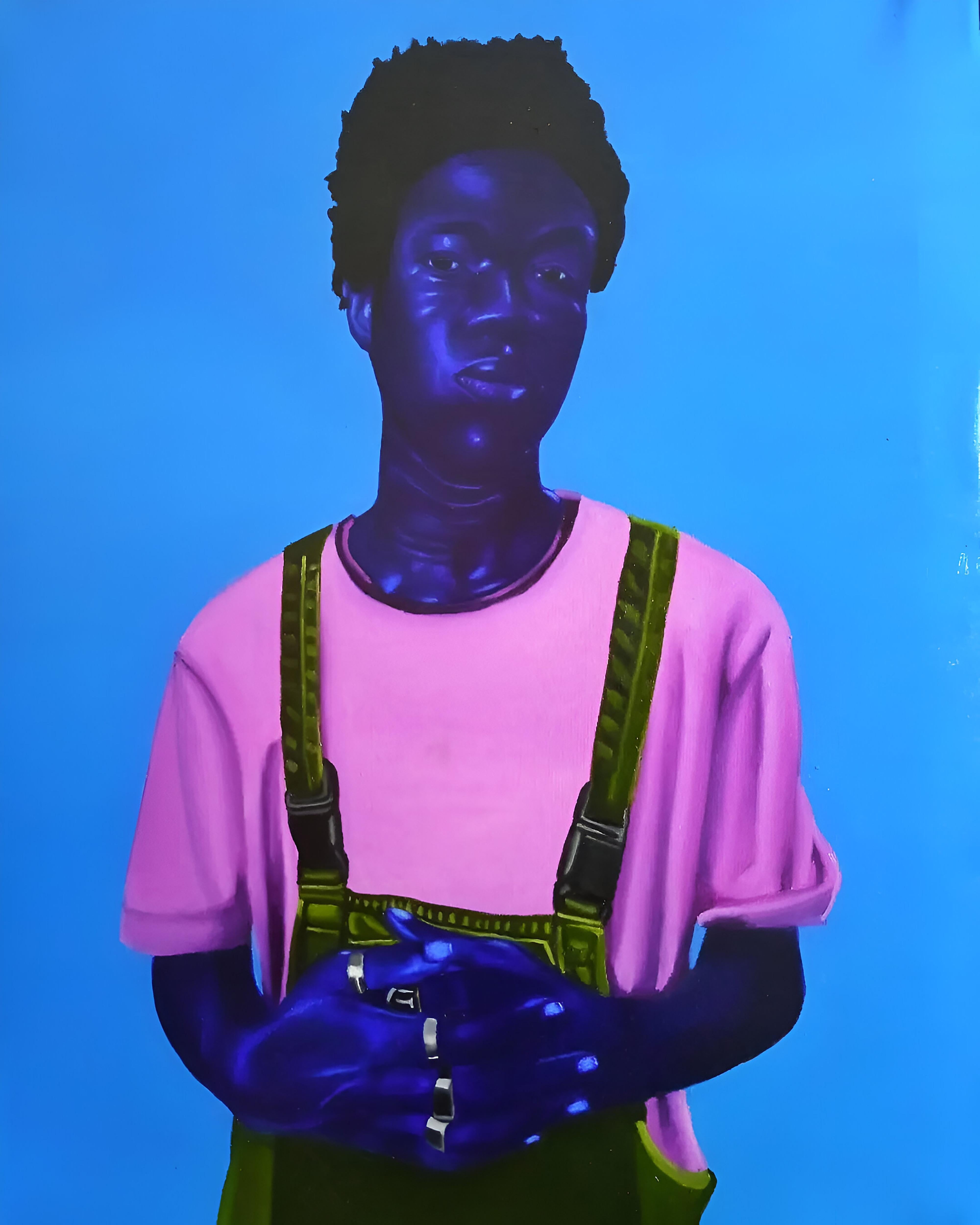Gesto confiado - Siglo XXI, Contemporáneo, Retrato figurativo, África, Hombres