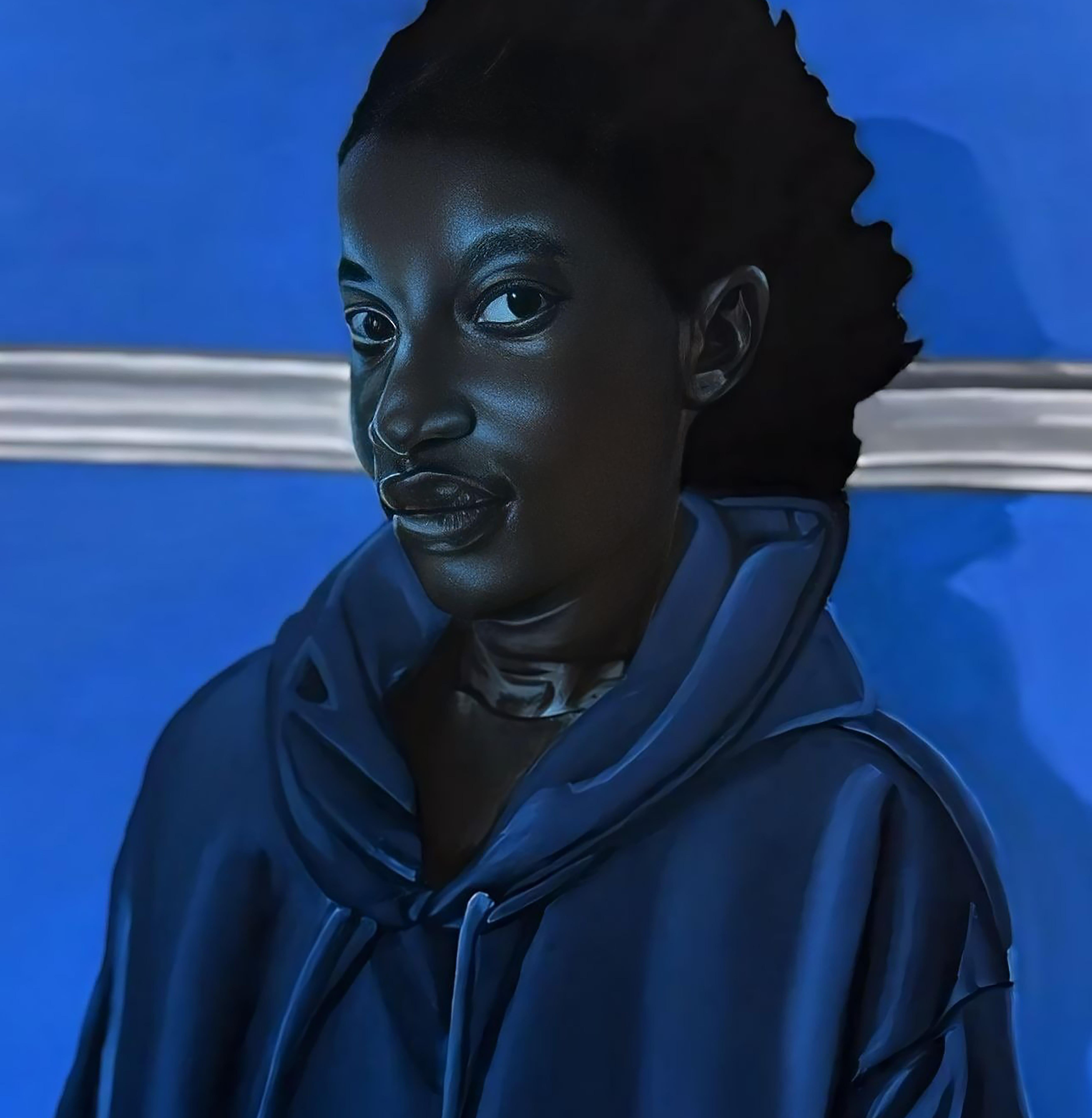 No pares hasta hartarte - Siglo XXI, Contemporáneo, Retrato figurativo en venta 2