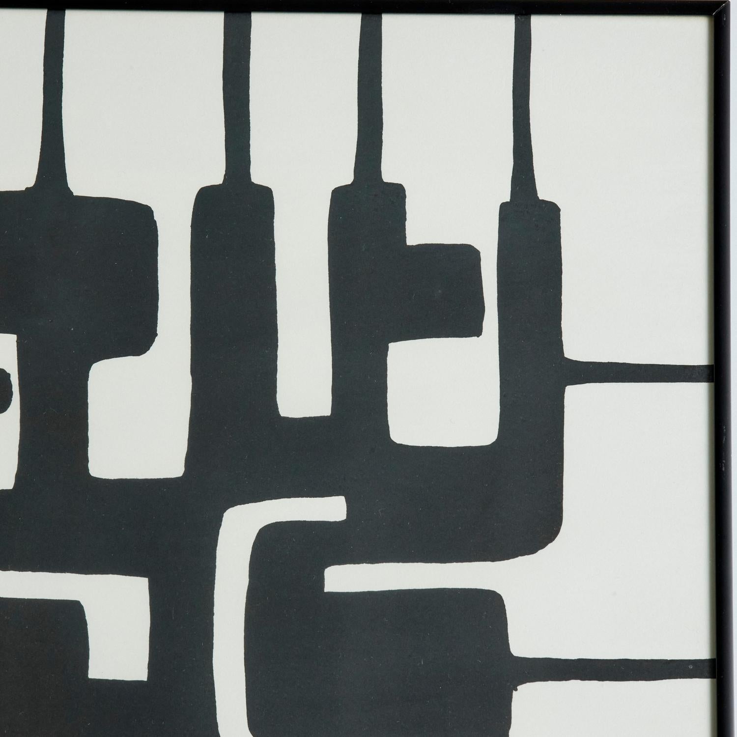 Ibram Lassaw (Egyptian/American, 1913-2003), a striking monochrome lithograph, untitled, from Peace Portfolio I, pencil signed and dated 
