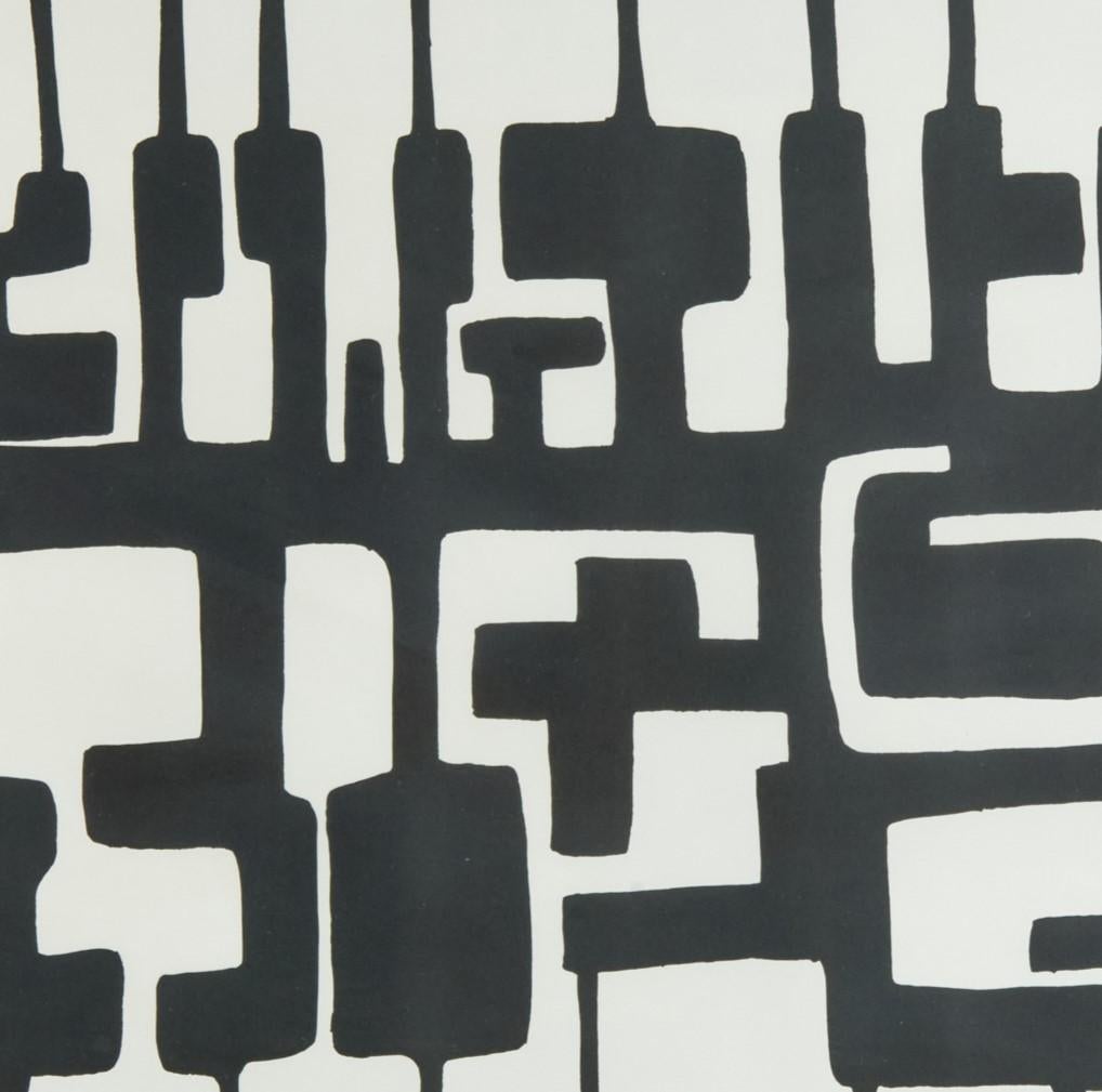 American Ibram Lassaw, Framed Pencil Signed Limited Edition Abstract Lithograph, 1970 For Sale