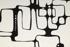 Process II Construction, Minimalist Silkscreen by Lassaw 1970
