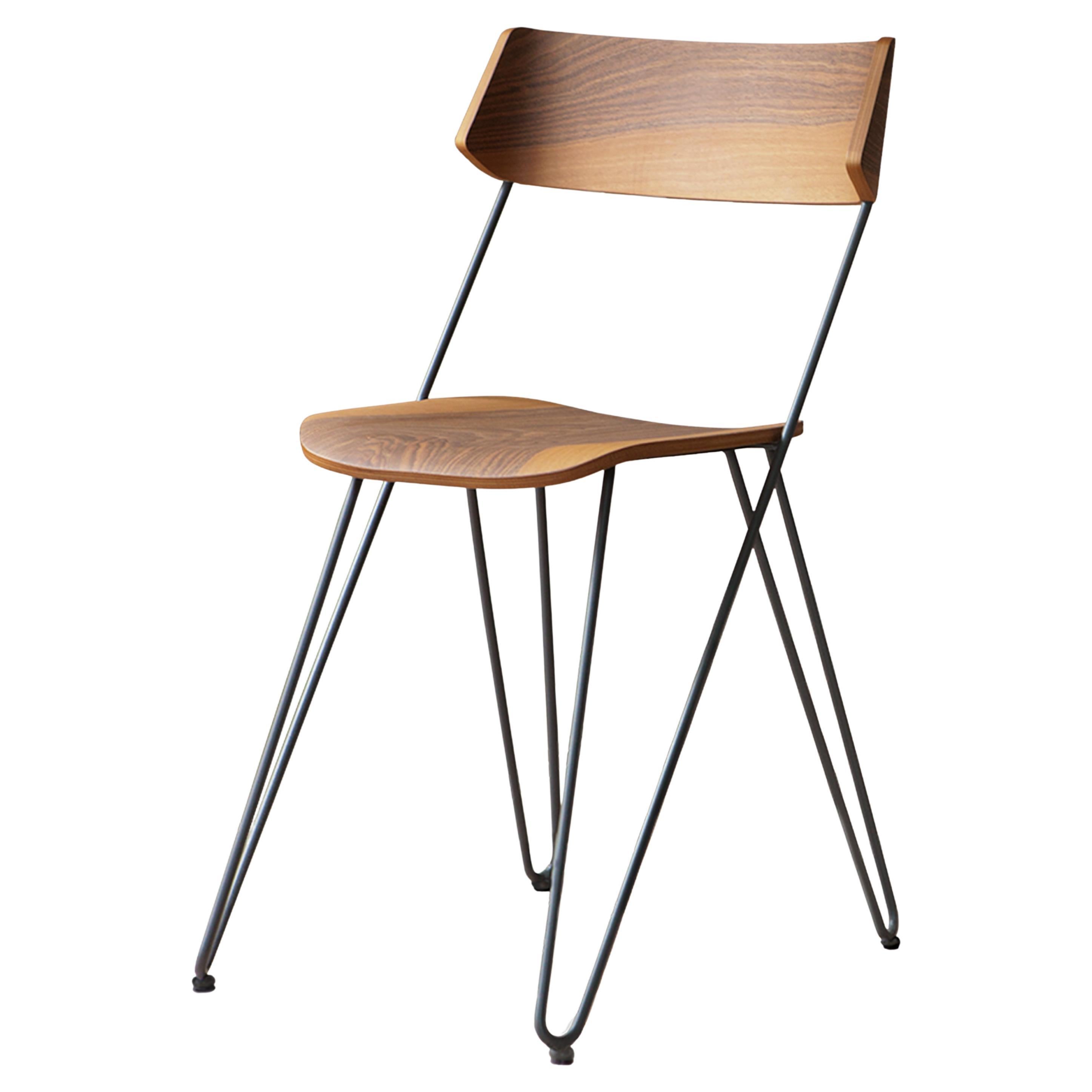 Ibsen Modern Walnut Dining Chair – Italian Artistic Design by Greyge