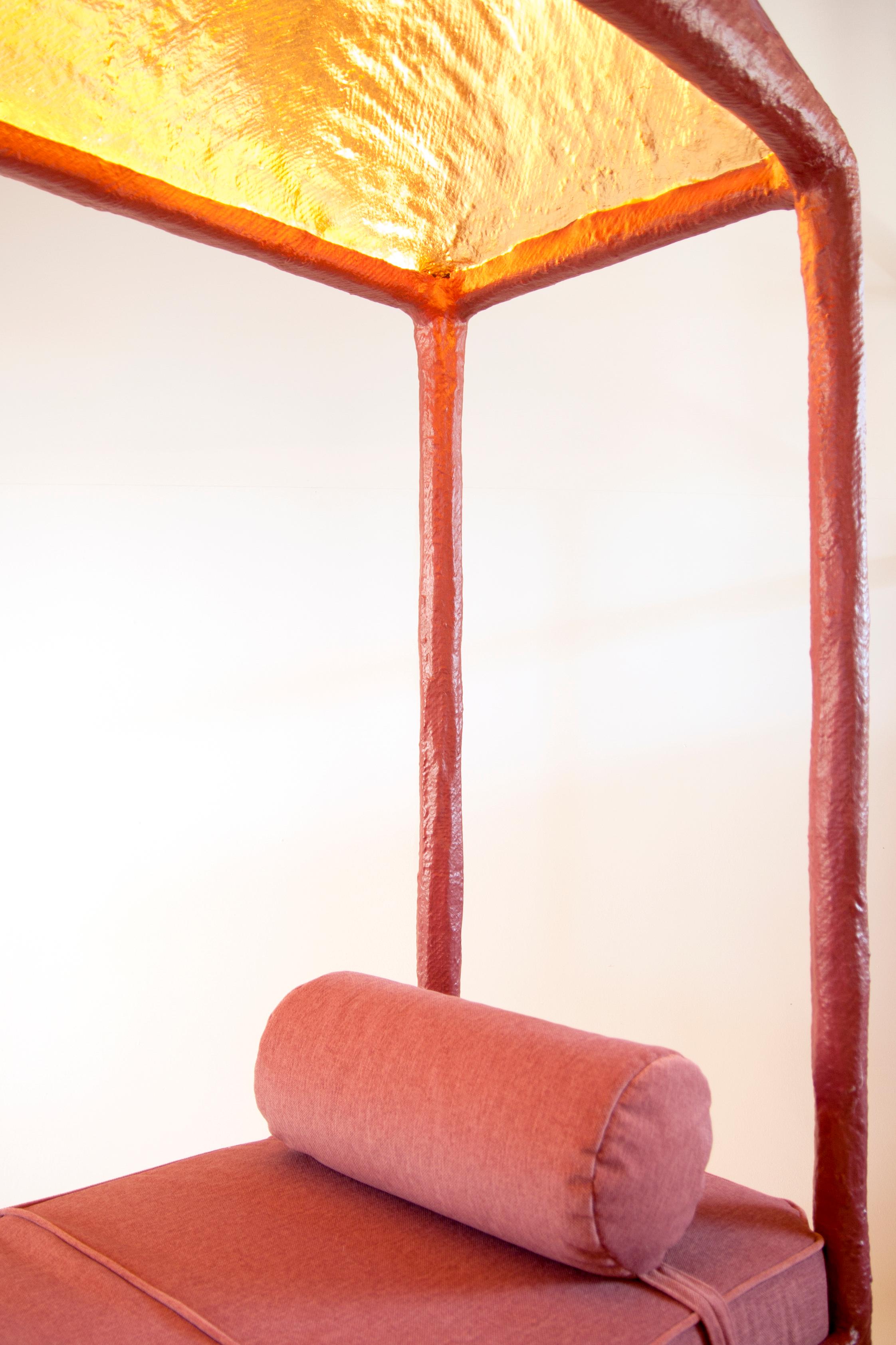 ICS Daybed, Lampe de chevet avec un ciel d'or en dôme par Studio Josha Neuf - En vente à ZUTPHEN, NL
