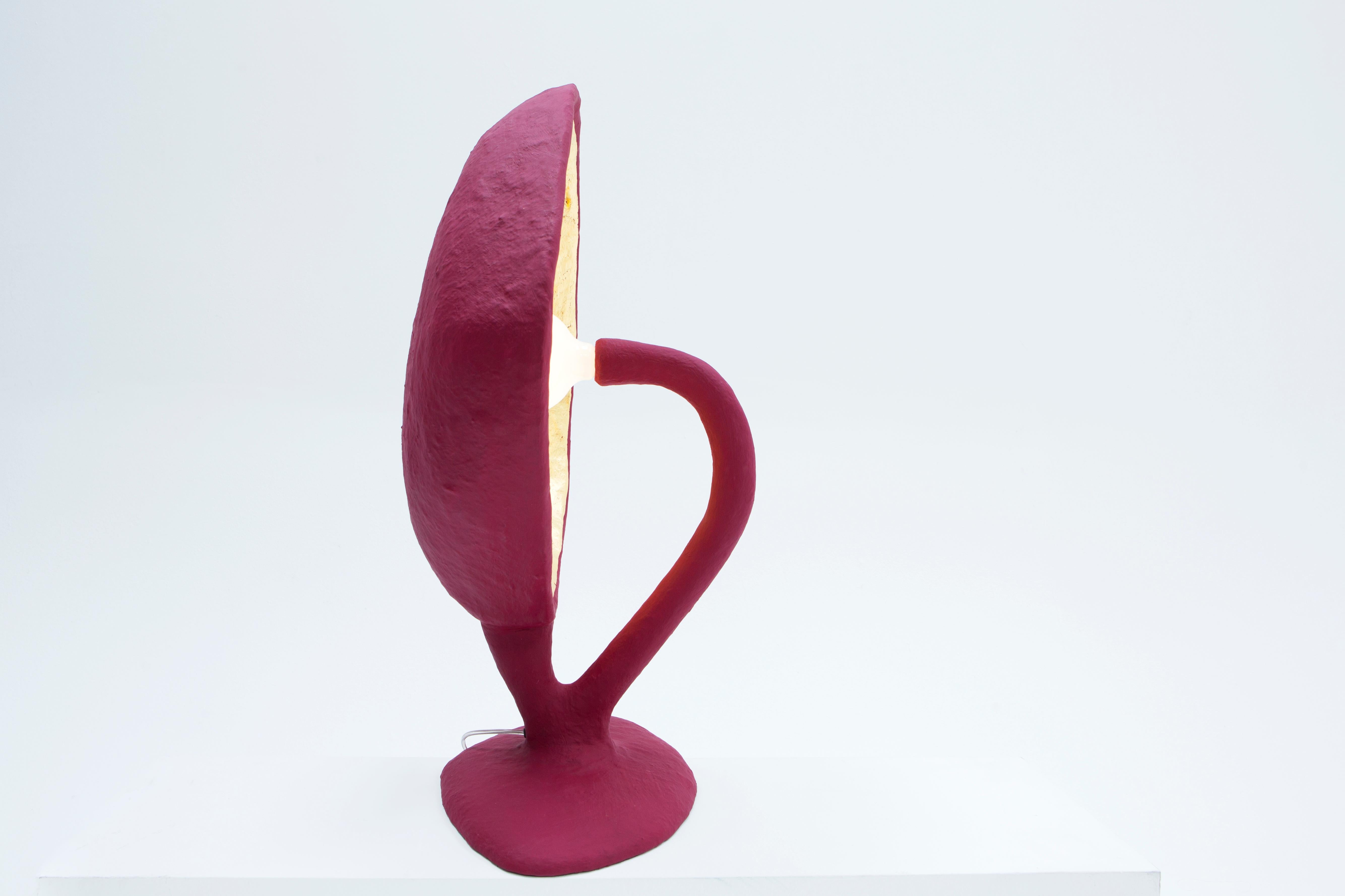 Hand-Carved IC-3 Table Lamp, collectible design tablelamp from the IC series by Studio Josha For Sale