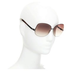IC BERLIN Tres Chic Mercredi gradient lens butterfly metal eyewear sunglasses