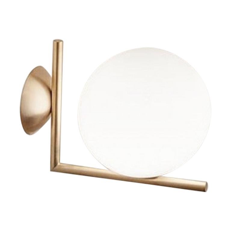 Ceiling Wall Sconce In Brass by Michael Anastassiades, IC Light2 edited by FLOS 
